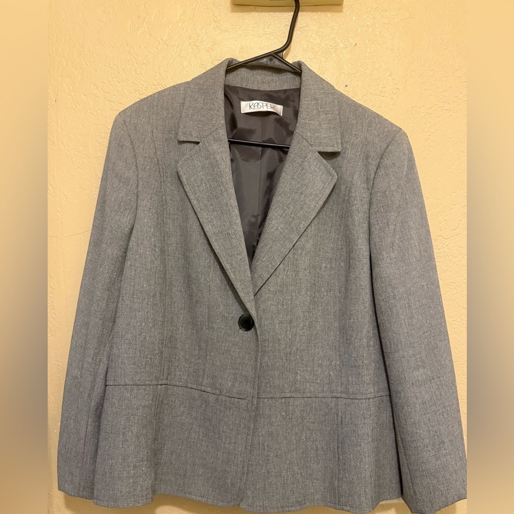 Kasper Gray Blazer Jacket
